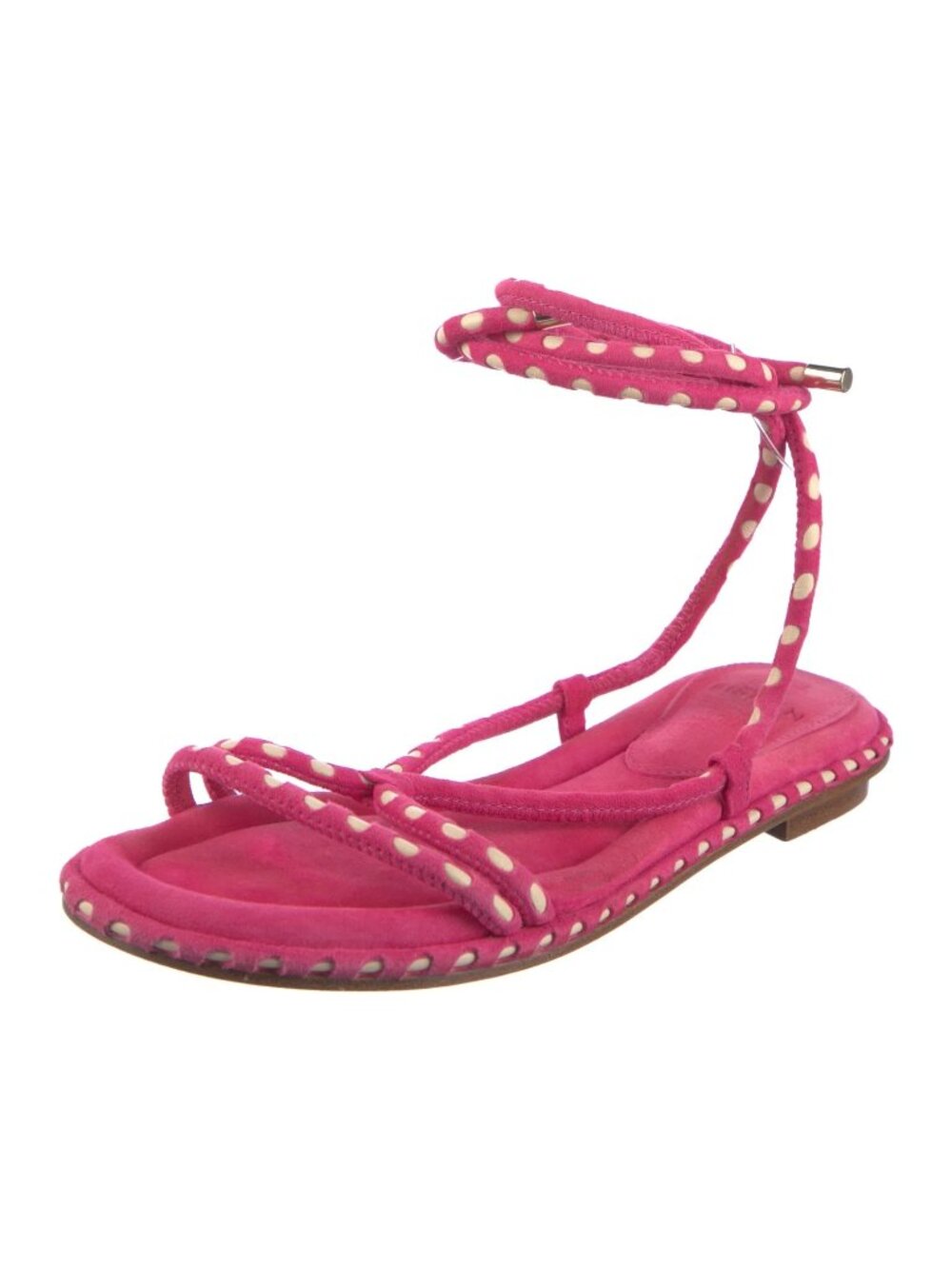 Alexandre Birman Women Pink Suede Sandals Shoes Size 5.5